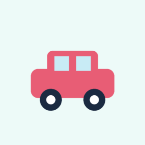 Vaikiškas elektromobilis „Džipas 4x4“ raudonas
